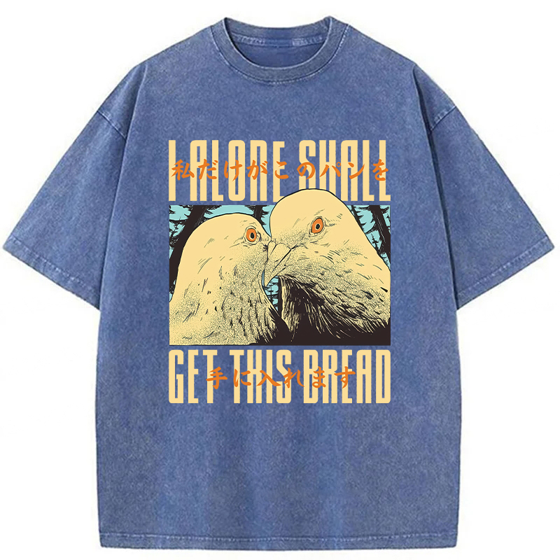 Tokyoviva Japanese Get This Bread Pigeon Washed T-shirt