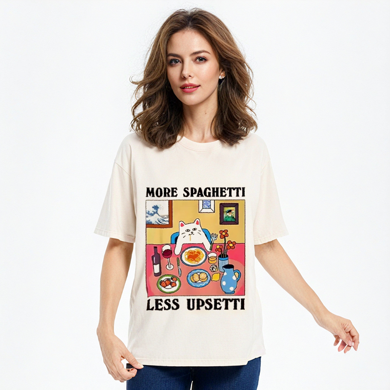 More Spaghetti Less Upsetti Washed T-Shirt