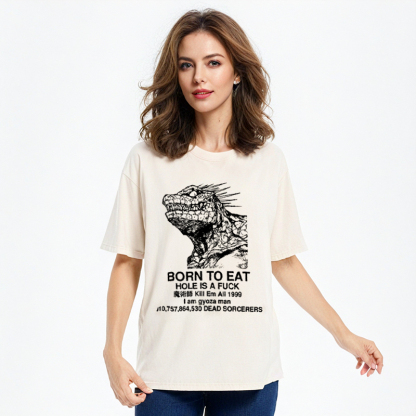 Born To Eat Washed T-Shirt
