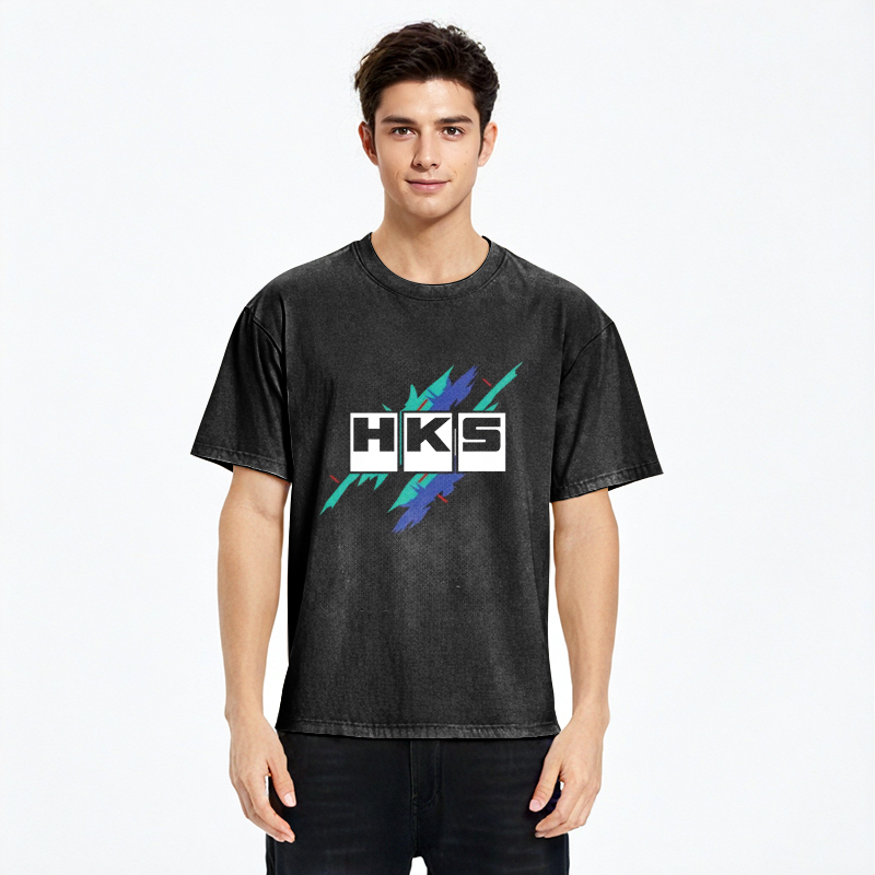 HKS Drifting Drag JDM Washed T-Shirt