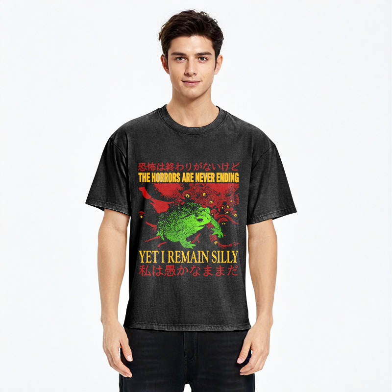 The Horrors are Never Ending Washed T-Shirt