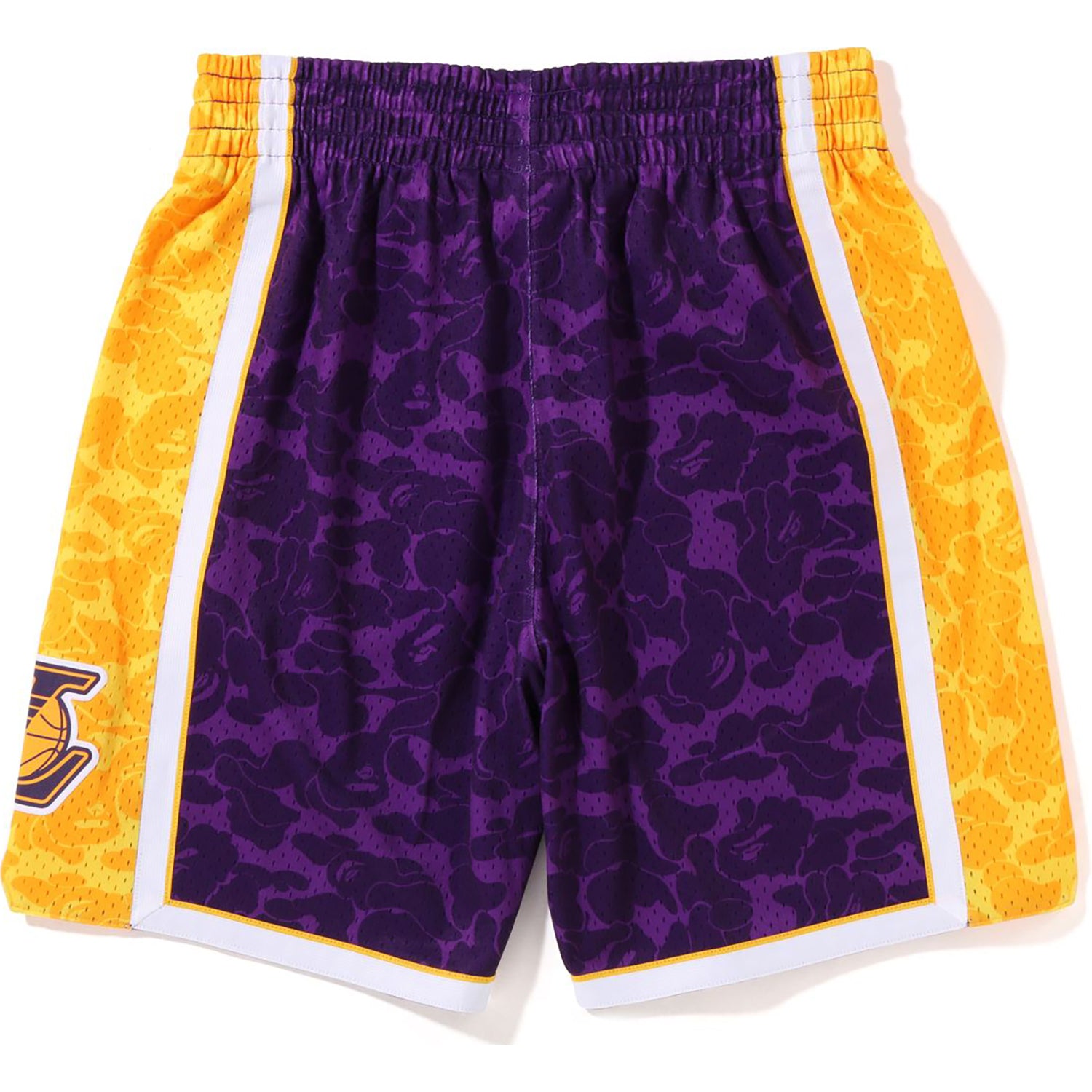 BAthtPE X MITCHELL & NESS LOS ANGELES LAKERS JERSEY SHORTS MENS