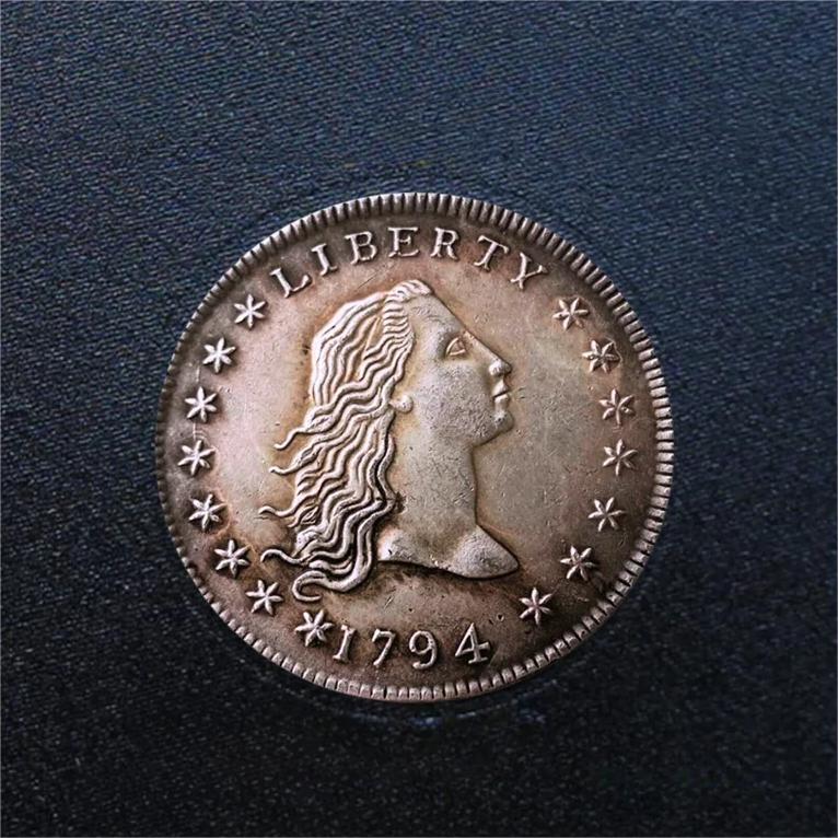 🔥Hot Sale America's First 1794 Liberty Flowing Hair  Dollar Silver🔥