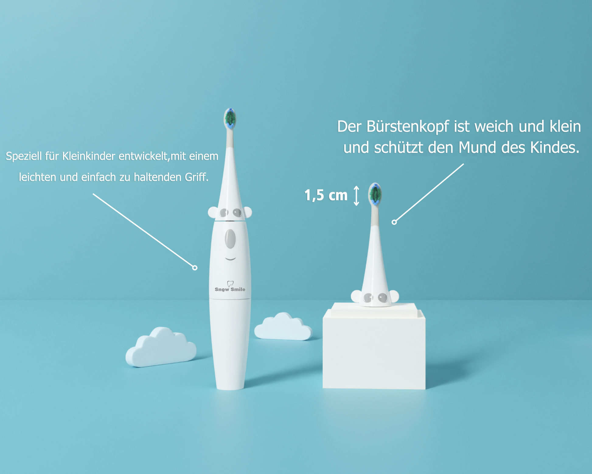 Snow Smile® Elektrische Zahnbürste für Kinder