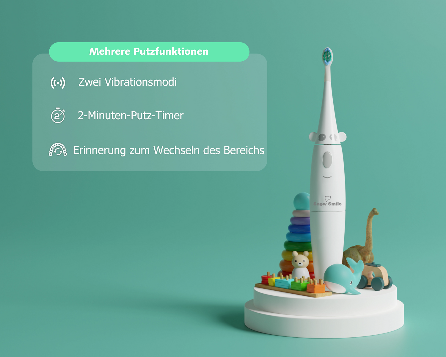 Snow Smile® Elektrische Zahnbürste für Kinder