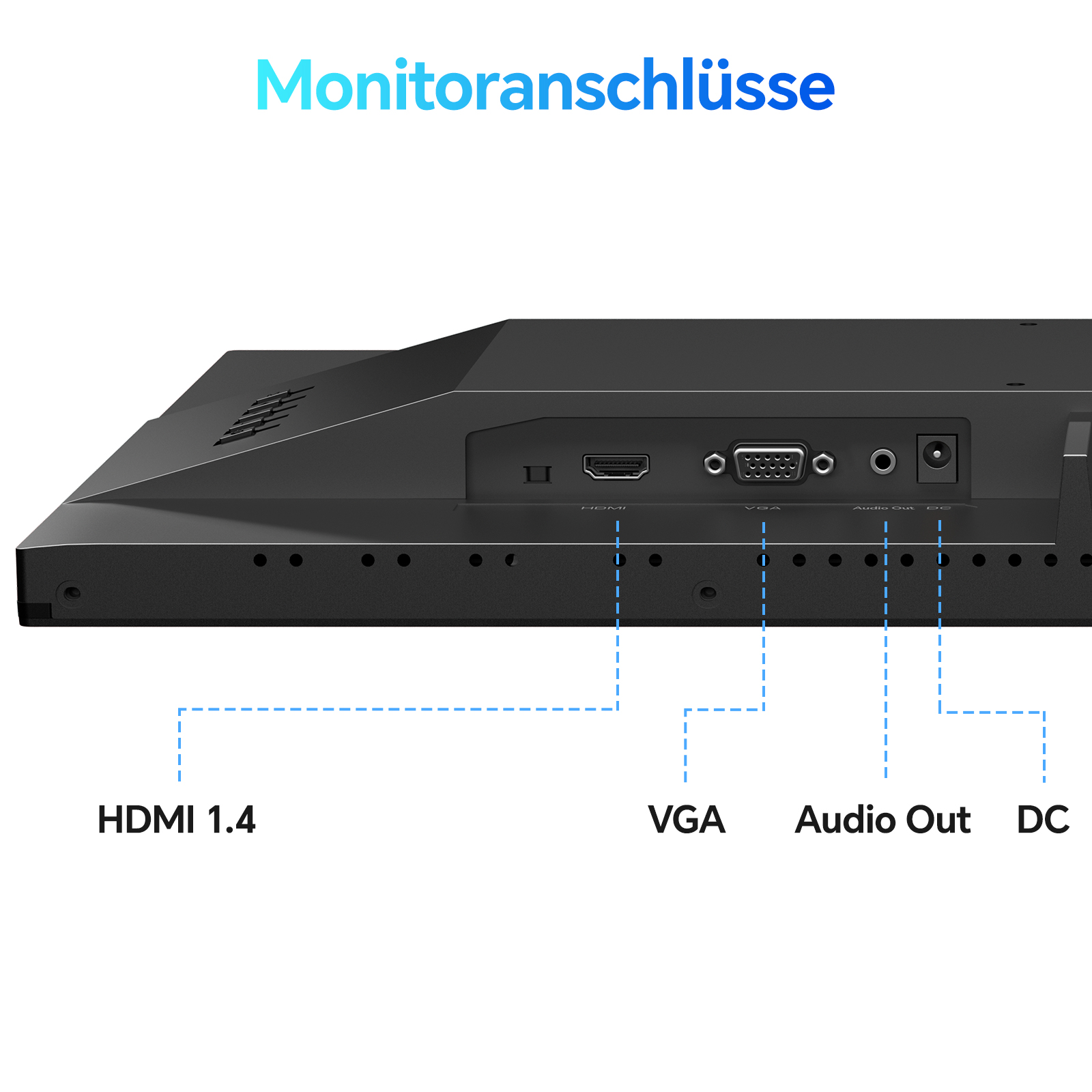KOORUI E2412F 24 Zoll Monitor, FHD 1920 x 1080 100Hz PC Monitor, HDMI 1.4, Eye Care Bildschirm, 5ms GtG 5° bis 15° neigbar, VESA 100 x 100mm