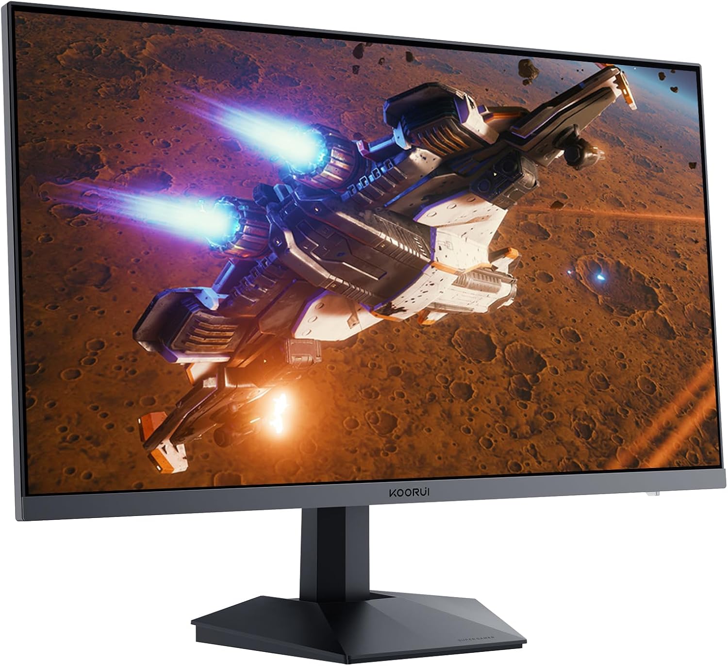 KOORUI Gaming Monitor 27 Zoll, QHD 2560 x 1440 PC Bildschirm Adaptive-Sync Technology (IPS-Panel, 170Hz, 1ms, DCI-P3 90%, Gsync Compatibility, 2xHDMI, VESA, DisplayPort, Einstellbare Neigung)