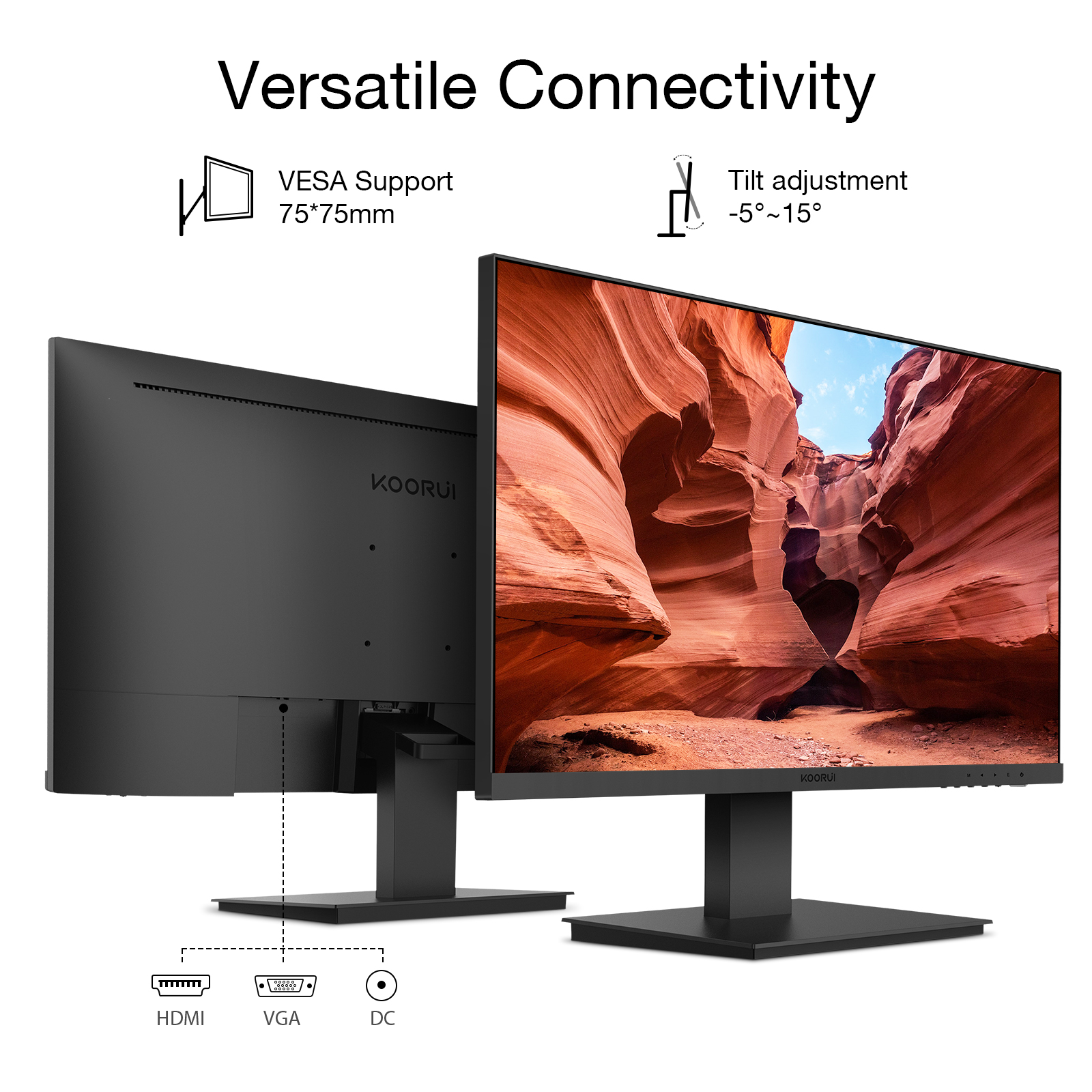 KOORUI 24 inch Business Computer Monitor -Koorui