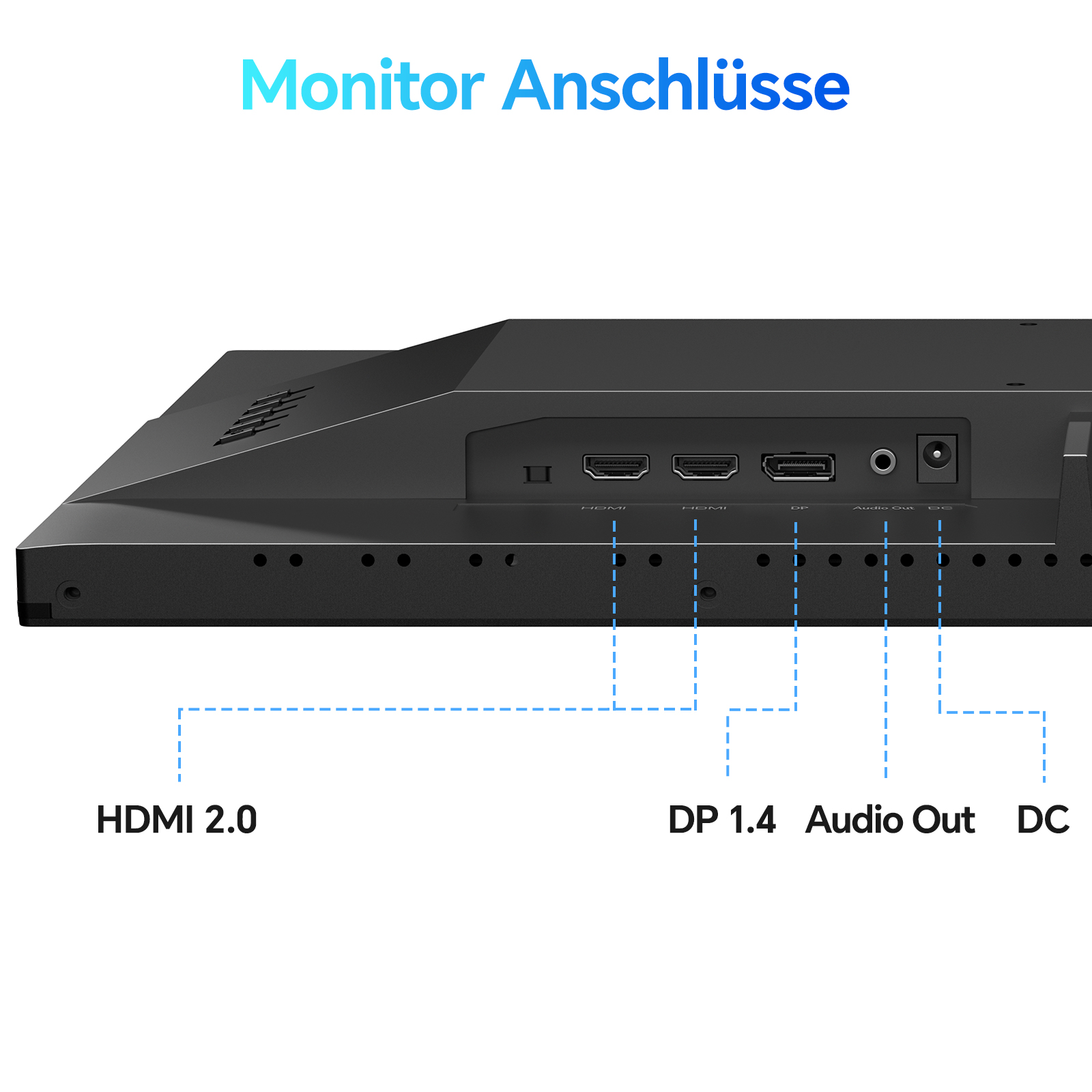 KOORUI E2721F 27 Zoll Monitor, QHD 2560 x 1440 100Hz PC Monitor, IPS 1MS Adaptive Sync HDMI 2.0 DP 1.4, Eye Care Bildschirm, -5° bis 15° neigbar, VESA 100 x 100mm