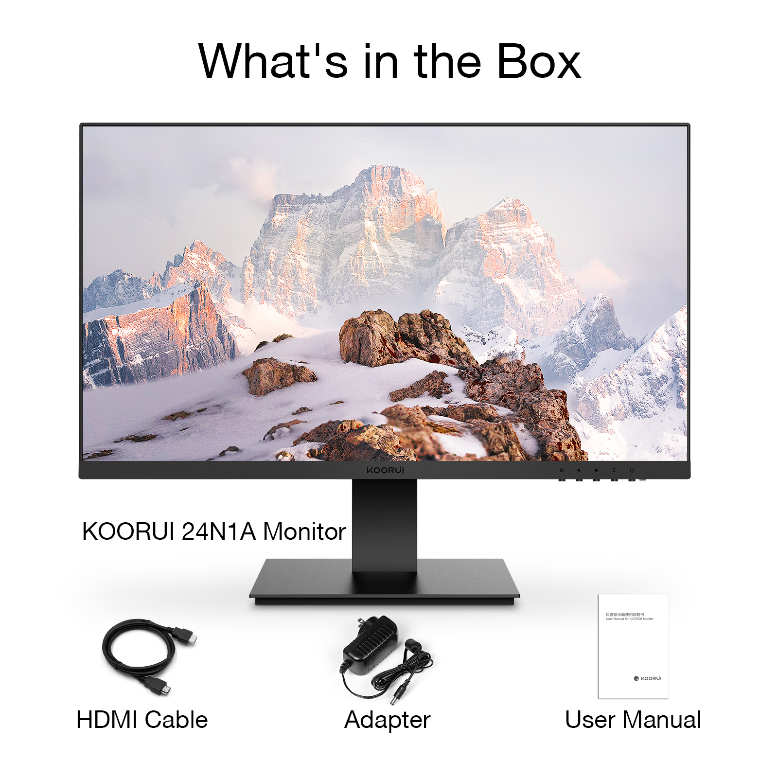 KOORUI 24 inch Business Computer Monitor -Koorui