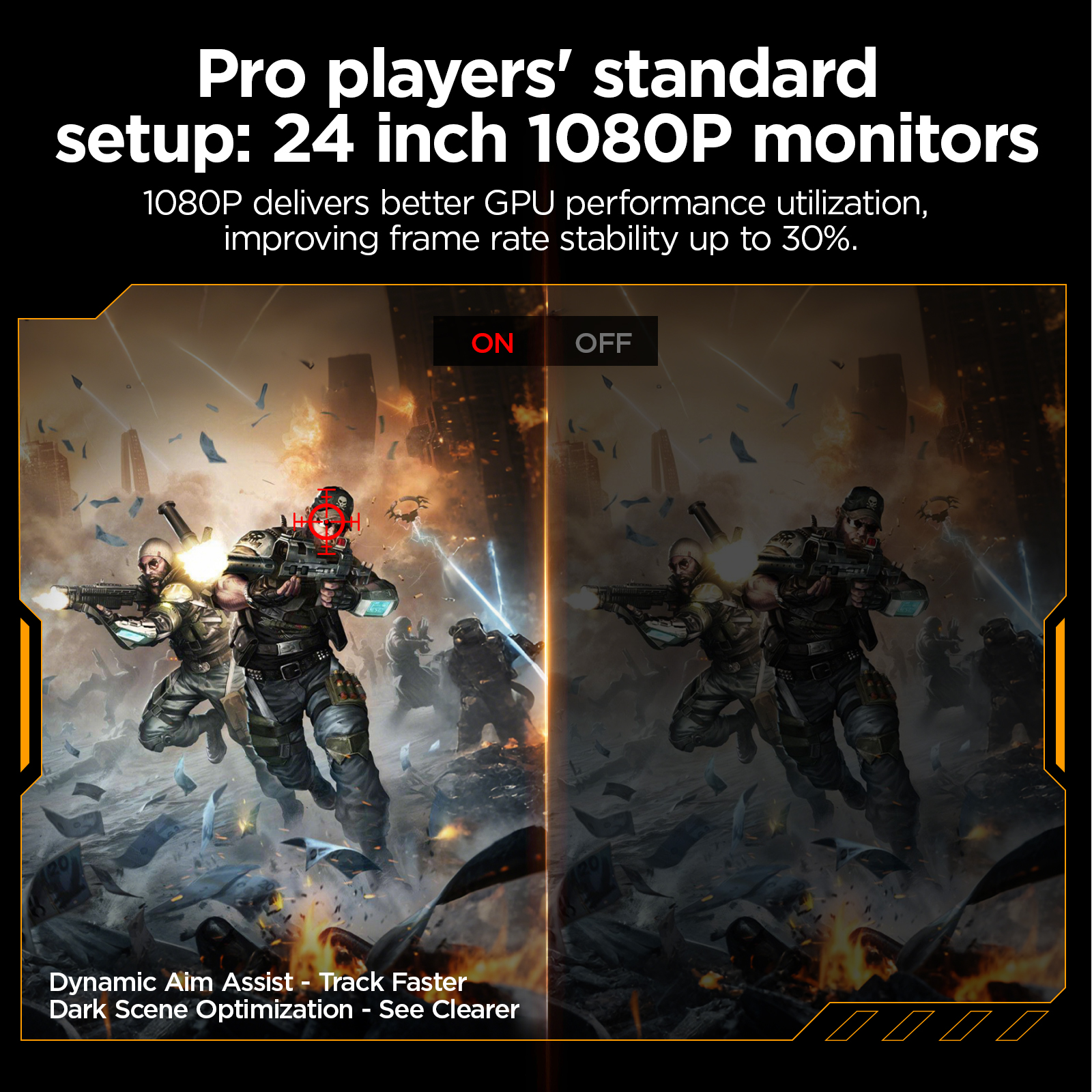 KOORUI Gaming Monitor, 24" Fast IPS Computer Monitor, 200Hz FHD HDR400 Display, 1ms PC Screen, 90% DCI-P3 Color Gamut, Adaptive Sync, Ultra Slim Frame, VESA Mountable, HDMI 2.0, DisplayPort 1.4
