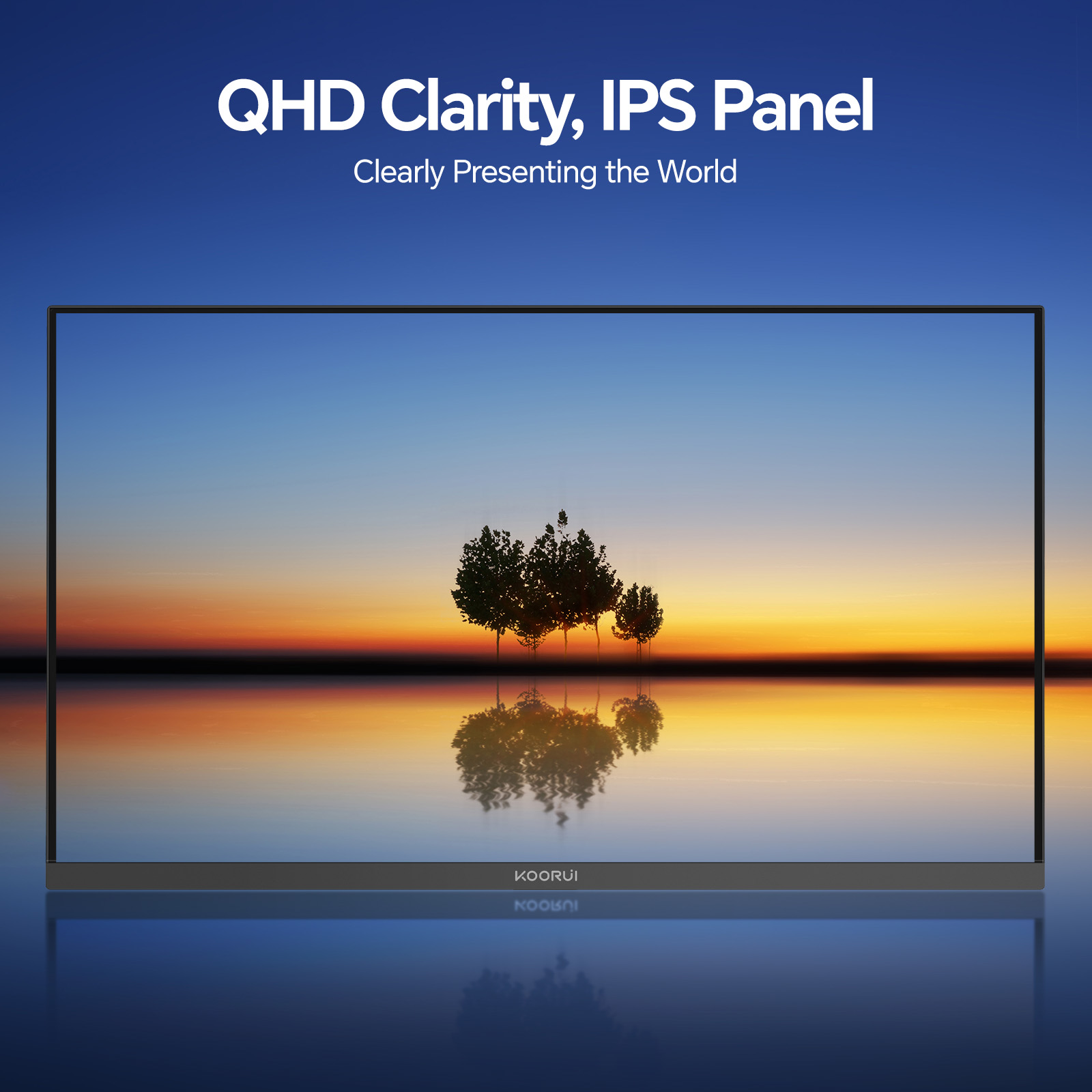 KOORUI E2721H 27 Inch QHD Monitor, Gaming 120Hz, IPS Computer Monitors, 2K 1440P Pc Screen, Adaptive Sync, HDR 10, 1ms, VESA 100x100mm, Eye Care, HDMI, DisplayPort