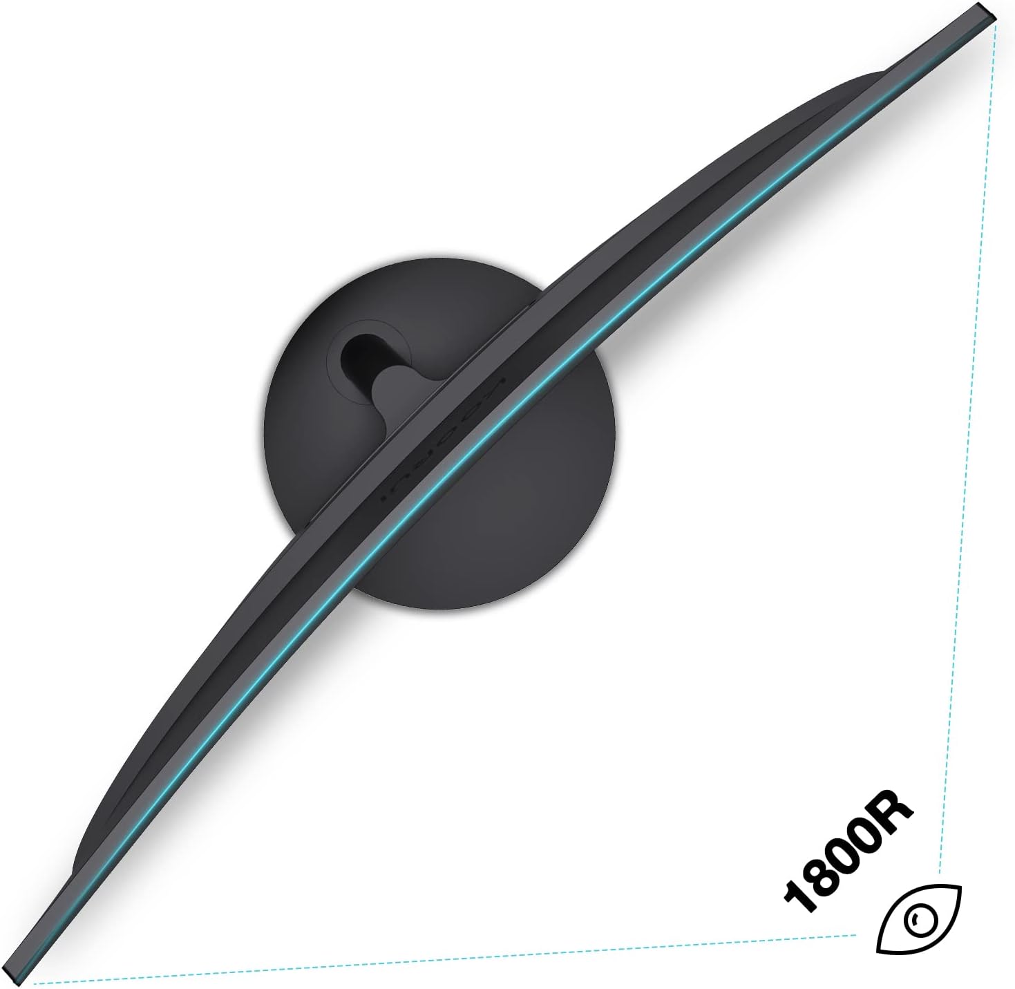 KOORUI Curved Monitor - 27 Inch FHD Curved Computer Monitor, Curvature 1800R, VA Panel, 75Hz, VGA Gaming Monitor, Eye Care, Tilt Adjustment, HDMI, Black 27N5C