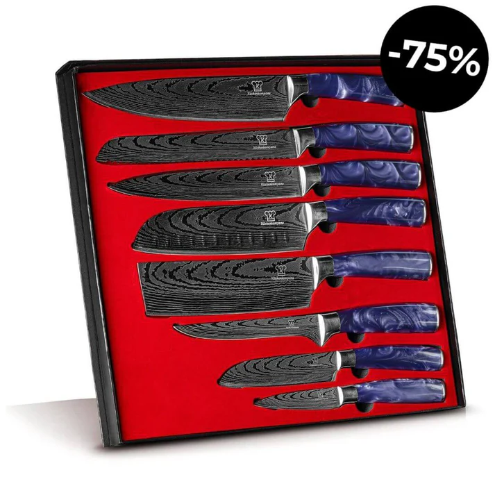 Luxusná 8-dielna sada nožov – Zľava –75 %! 🔪