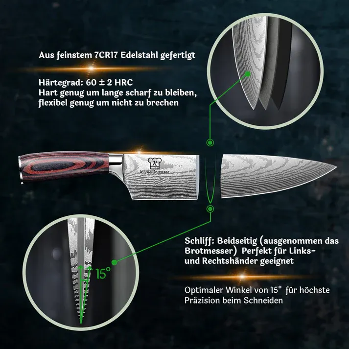 Luxusná 8-dielna sada nožov – Zľava –75 %! 🔪