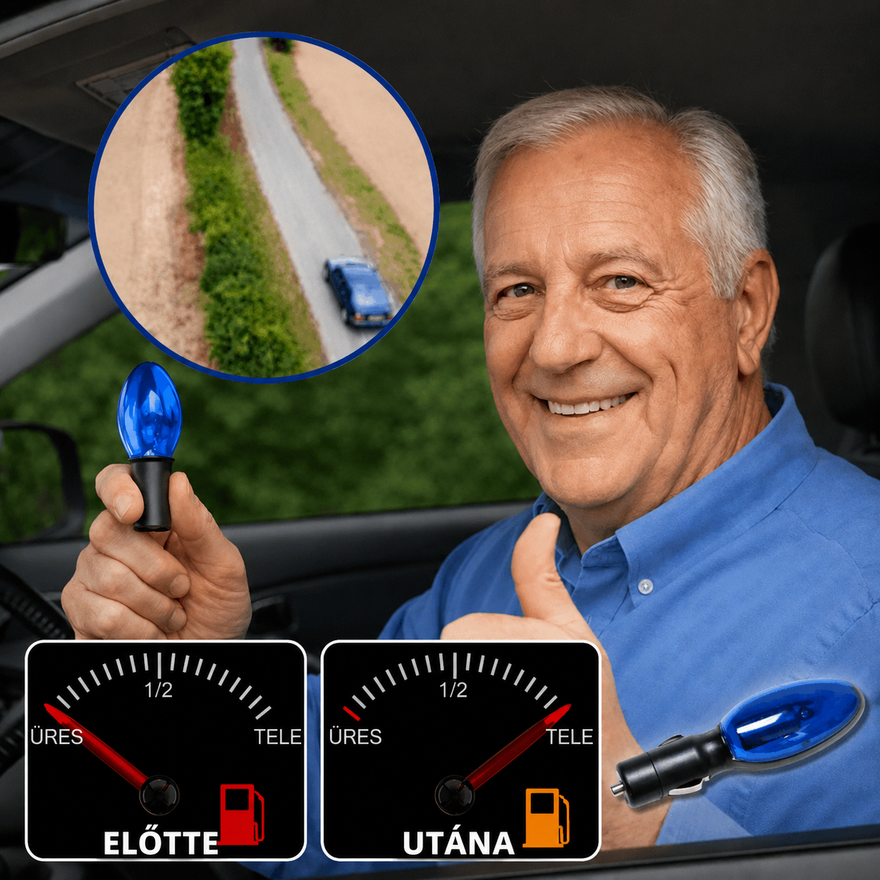 30%-os üzemanyag-megtakarítás – Plug-and-Play üzemanyag-megtakarítás: Vezessen messzebbre, javítsa az üzemanyag-hatékonyságot