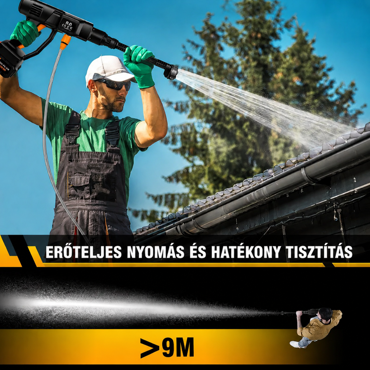 🚗Újdonság, korlátozott ideig érvényes ajánlat: 40% kedvezmény! ⚡Hordozható elemes autómosó pisztoly