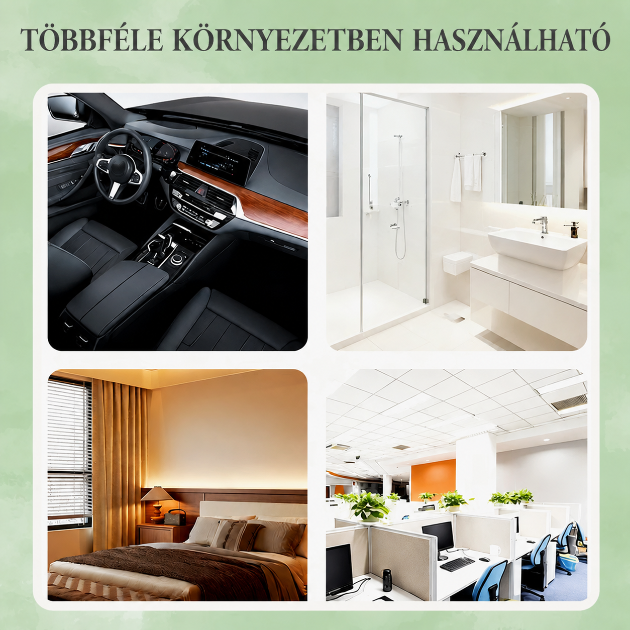 🍃🚗 3 az 1-ben mélyfertőtlenítő inhalátor