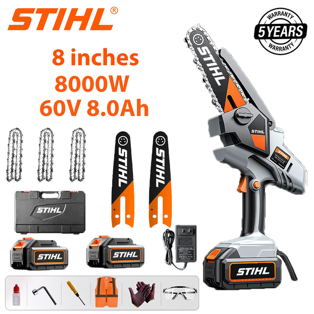 Tragbare Kettensäge STIHL 12000 W mit Lithiumbatterie