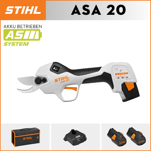 STIHL ASA 20 Lithium-Ionen-Akku-Astschere + GTA 26 Mini-Kettensäge