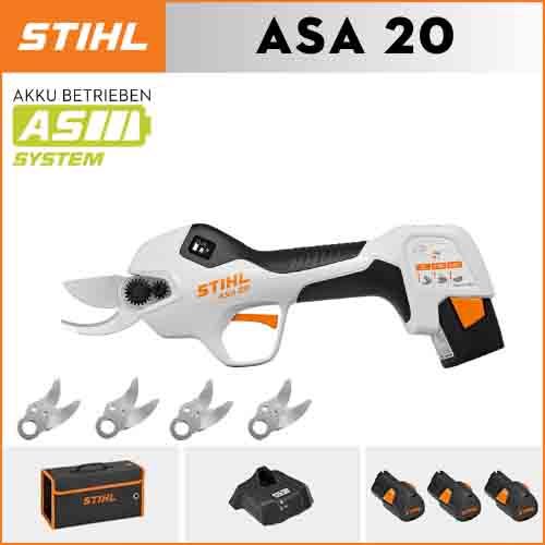 STIHL ASA 20 Lithium-Ionen-Akku-Astschere + GTA 26 Mini-Kettensäge