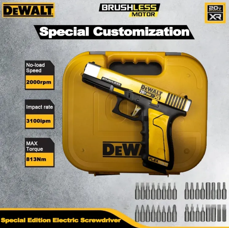 DEWALT Elektroschrauber Sonderedition (limitiert auf 100 individuelle Sets)