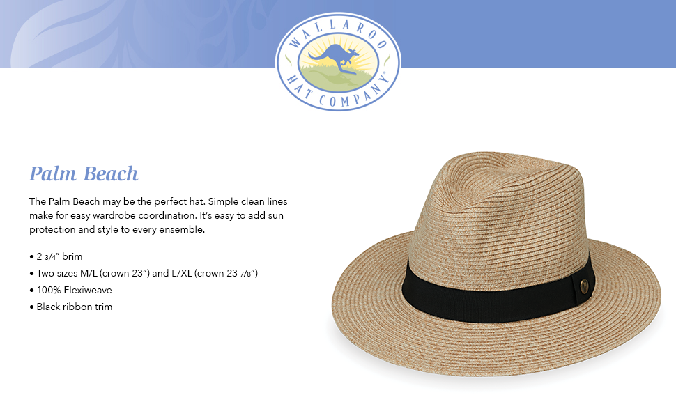 wallaroo hat company serious sun protection palm beach unisex womens mens sun hat UPF