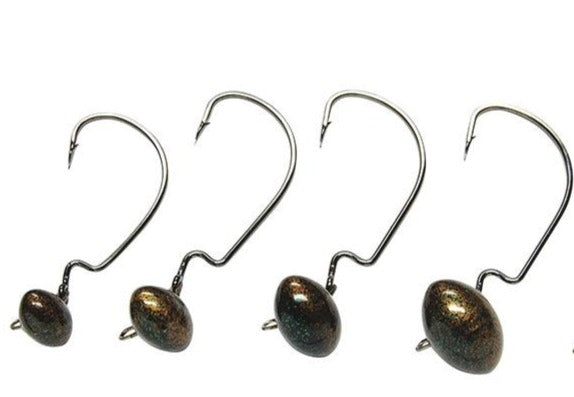 Gene Larew Biffle HardHead Articulated Football Jighead 2 pack 3/16 oz - 3/0 Hook
