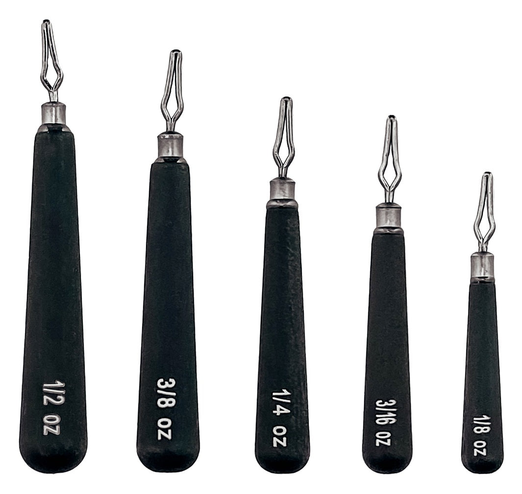 Departure Outdoors Tungsten Skinny - Drop Shot Weights - 5 Pack