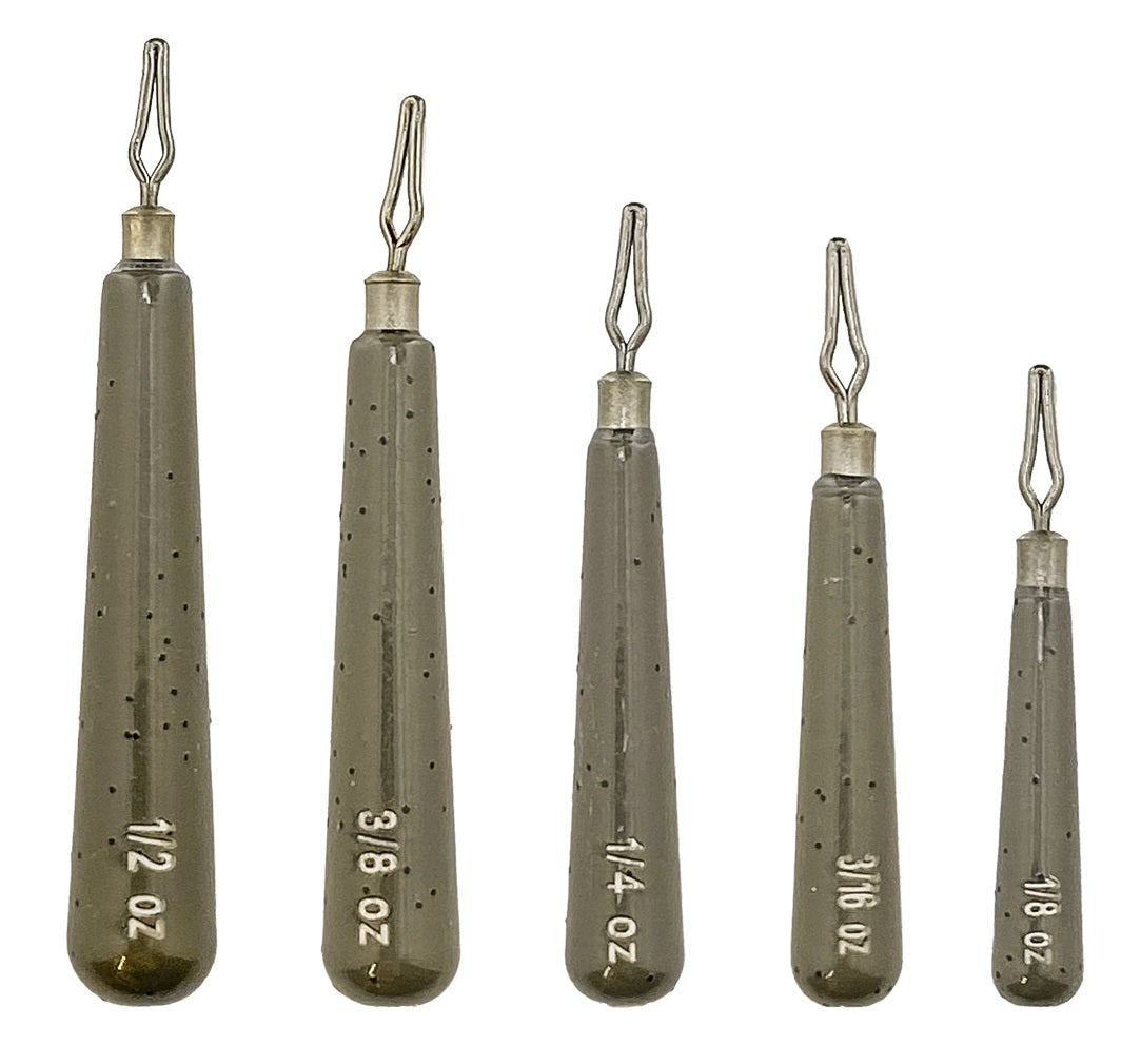 Departure Outdoors Tungsten Skinny - Drop Shot Weights - 5 Pack