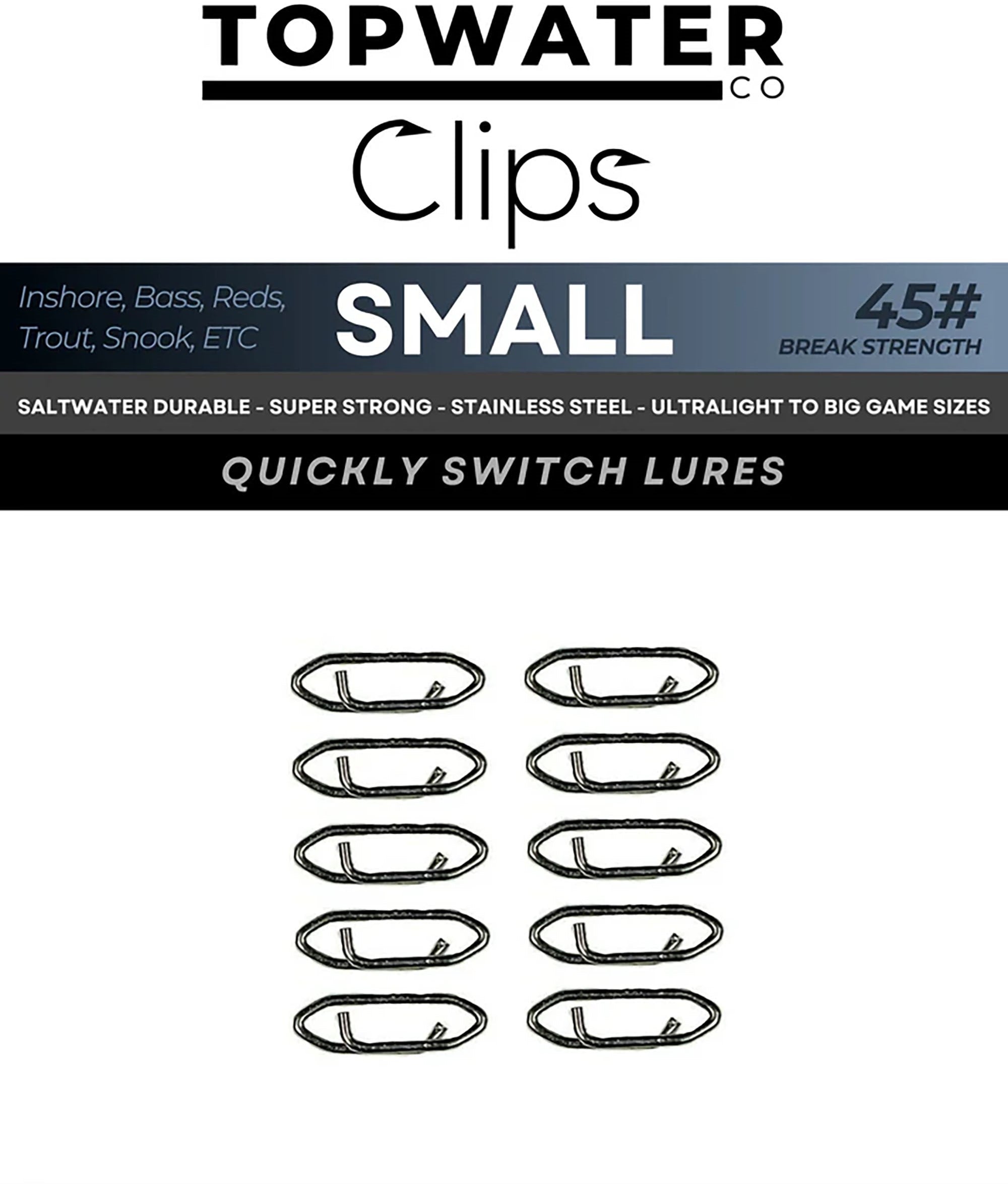 Topwater Co Speed Clips