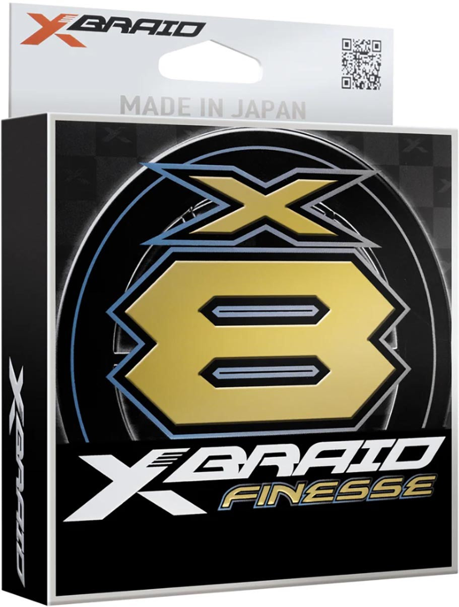 X-Braid X8 Finesse White/Green Braid - 165 Yard Spool