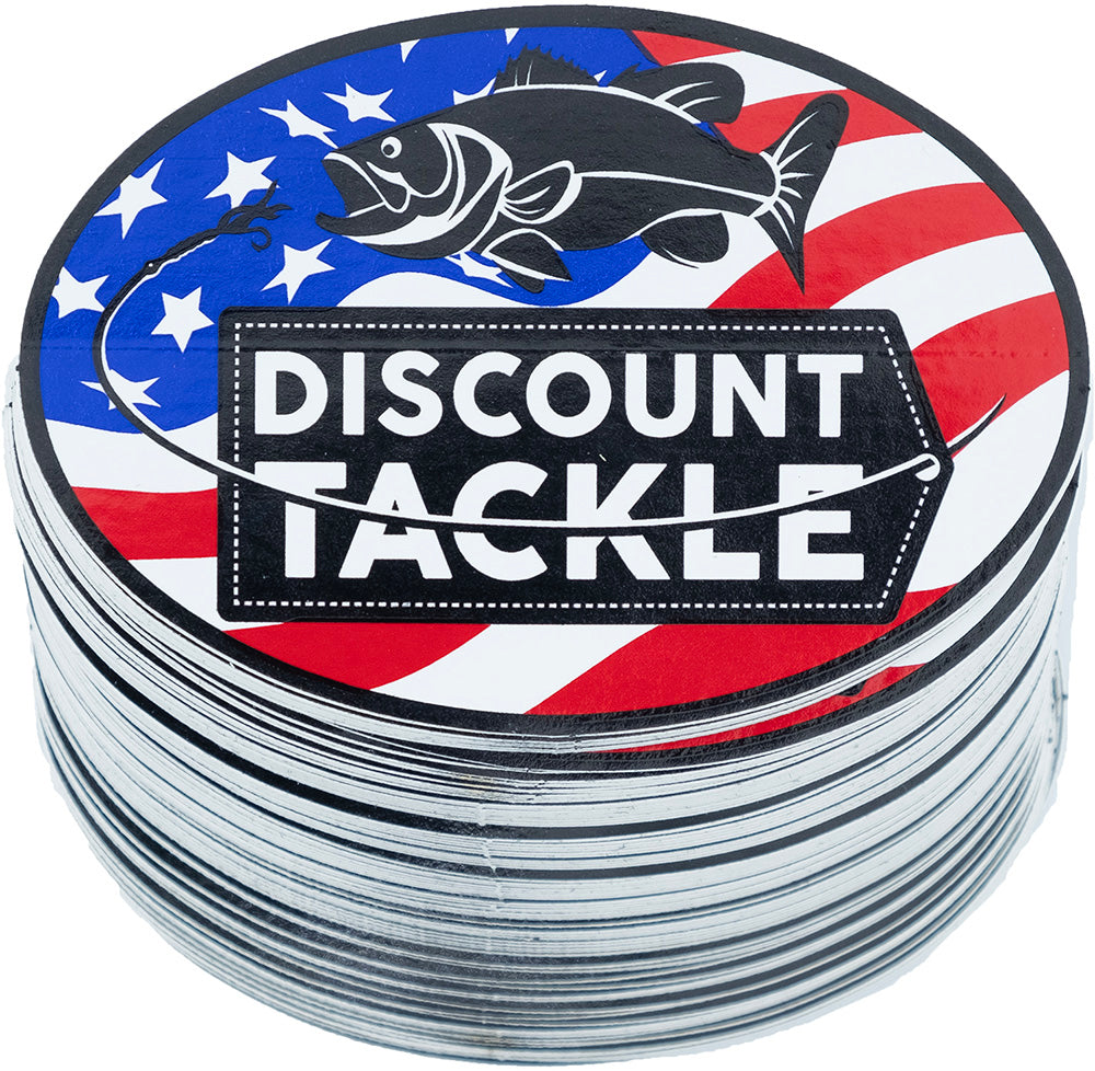 Discount Tackle Bulk Sticker Packs - 100 Count