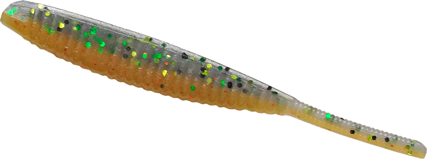 Gary Yamamoto 3.75 Inch Shad Shape Worm Drop Shot Bait - 10 Pack