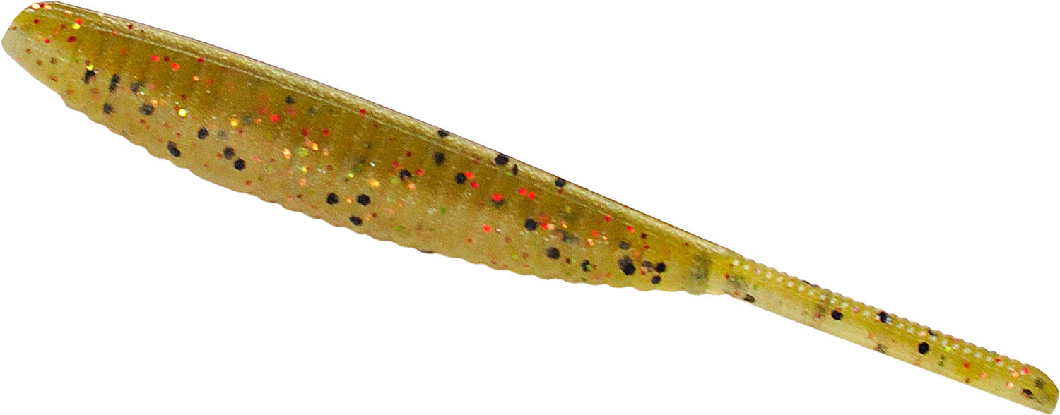 Gary Yamamoto 3.75 Inch Shad Shape Worm Drop Shot Bait - 10 Pack