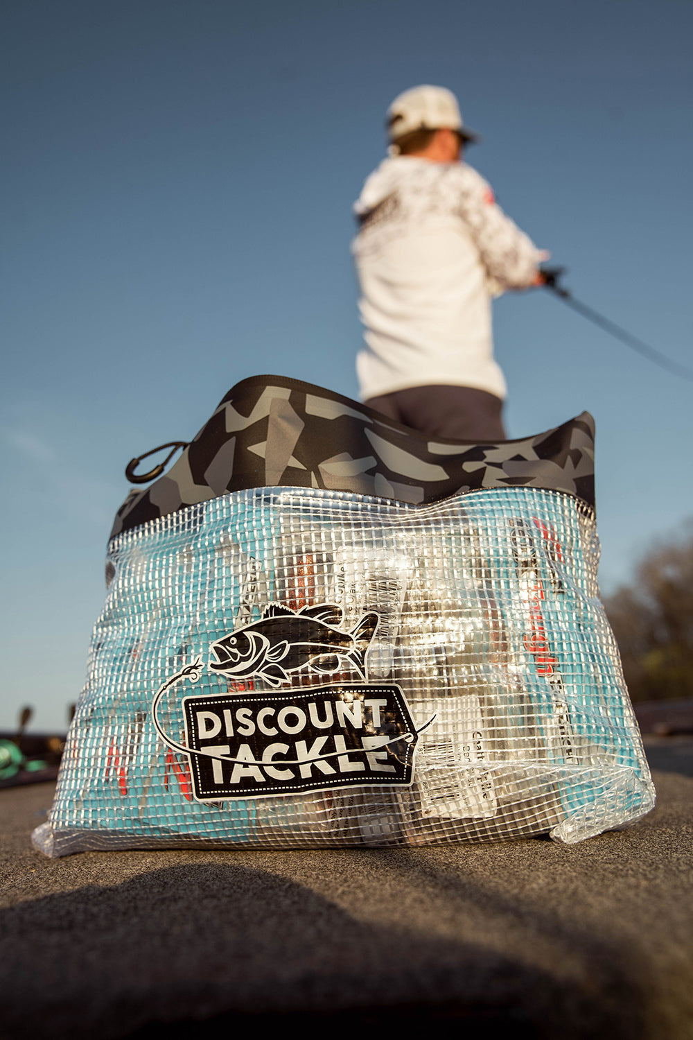 Discount Tackle Camo Mesh Tackle Bag