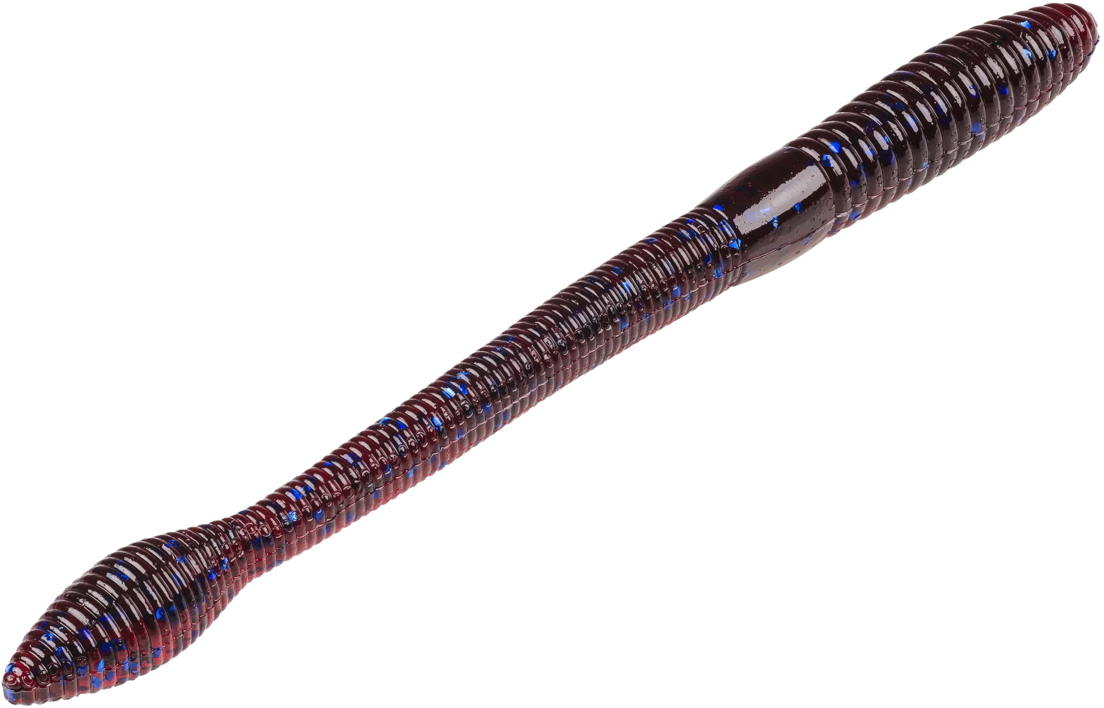 Strike King KVD Fat Baby Finesse 5 inch Soft Plastic Worm 8 pack