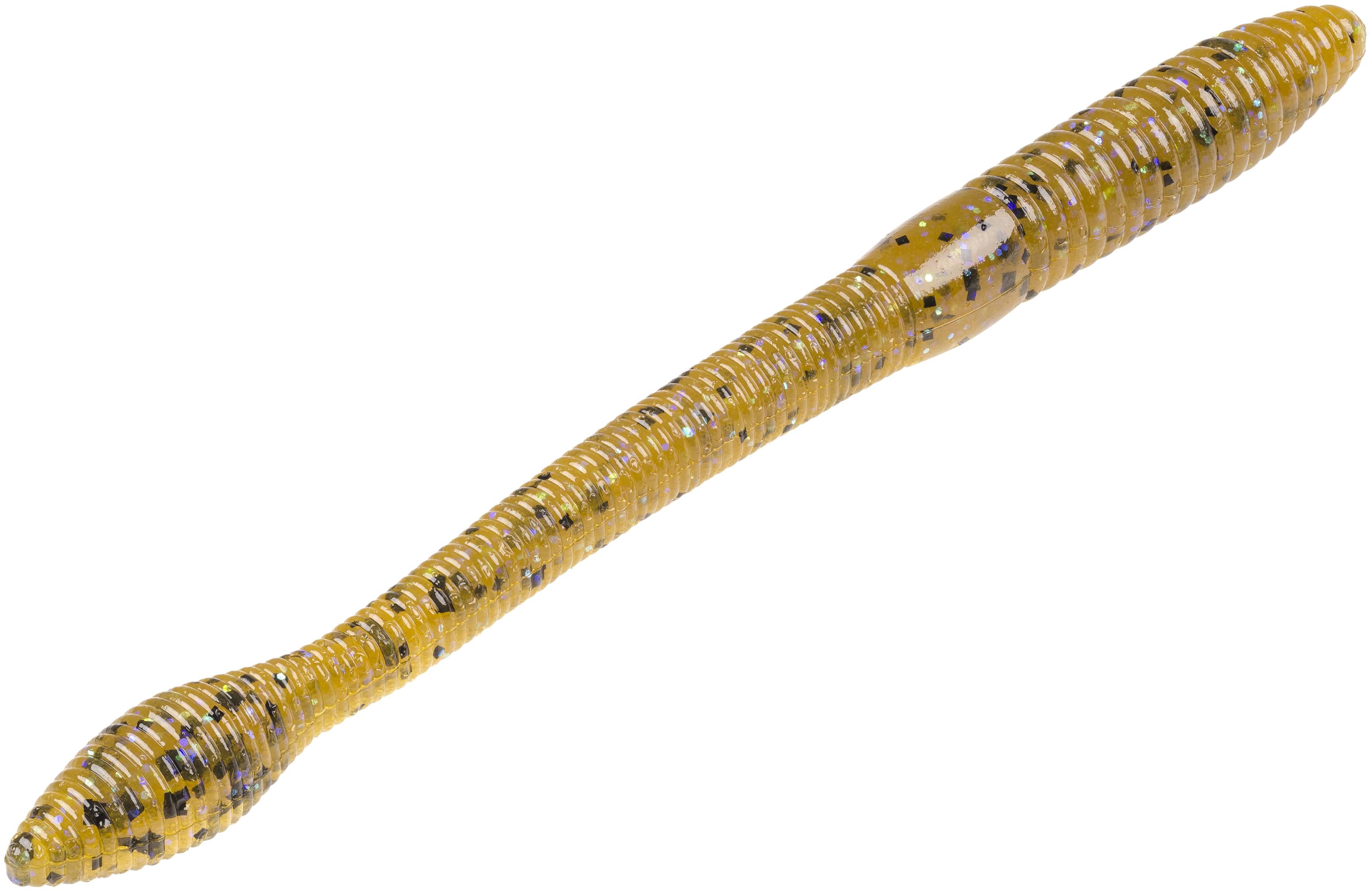 Strike King KVD Fat Baby Finesse 5 inch Soft Plastic Worm 8 pack