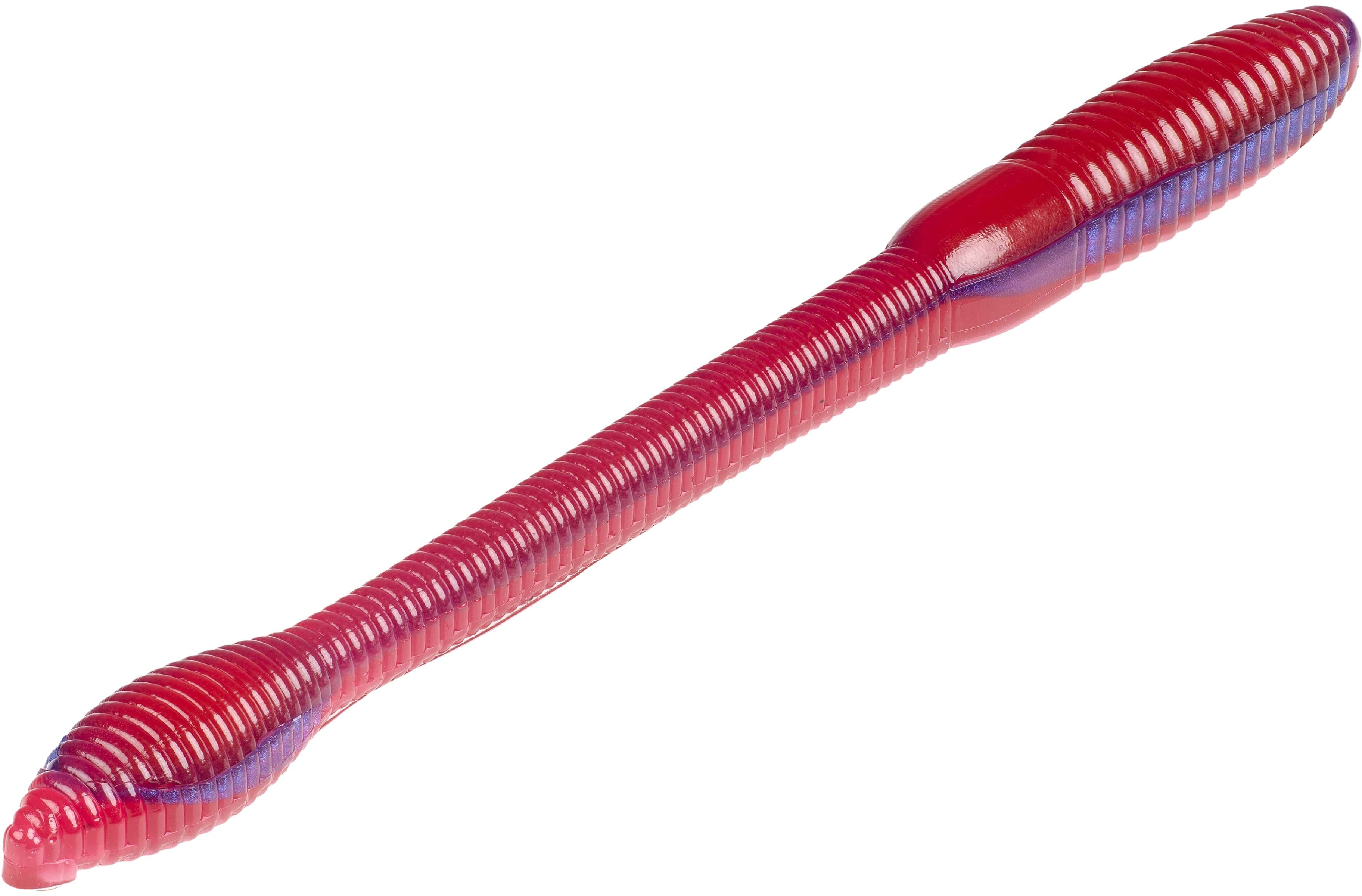 Strike King KVD Fat Baby Finesse 5 inch Soft Plastic Worm 8 pack