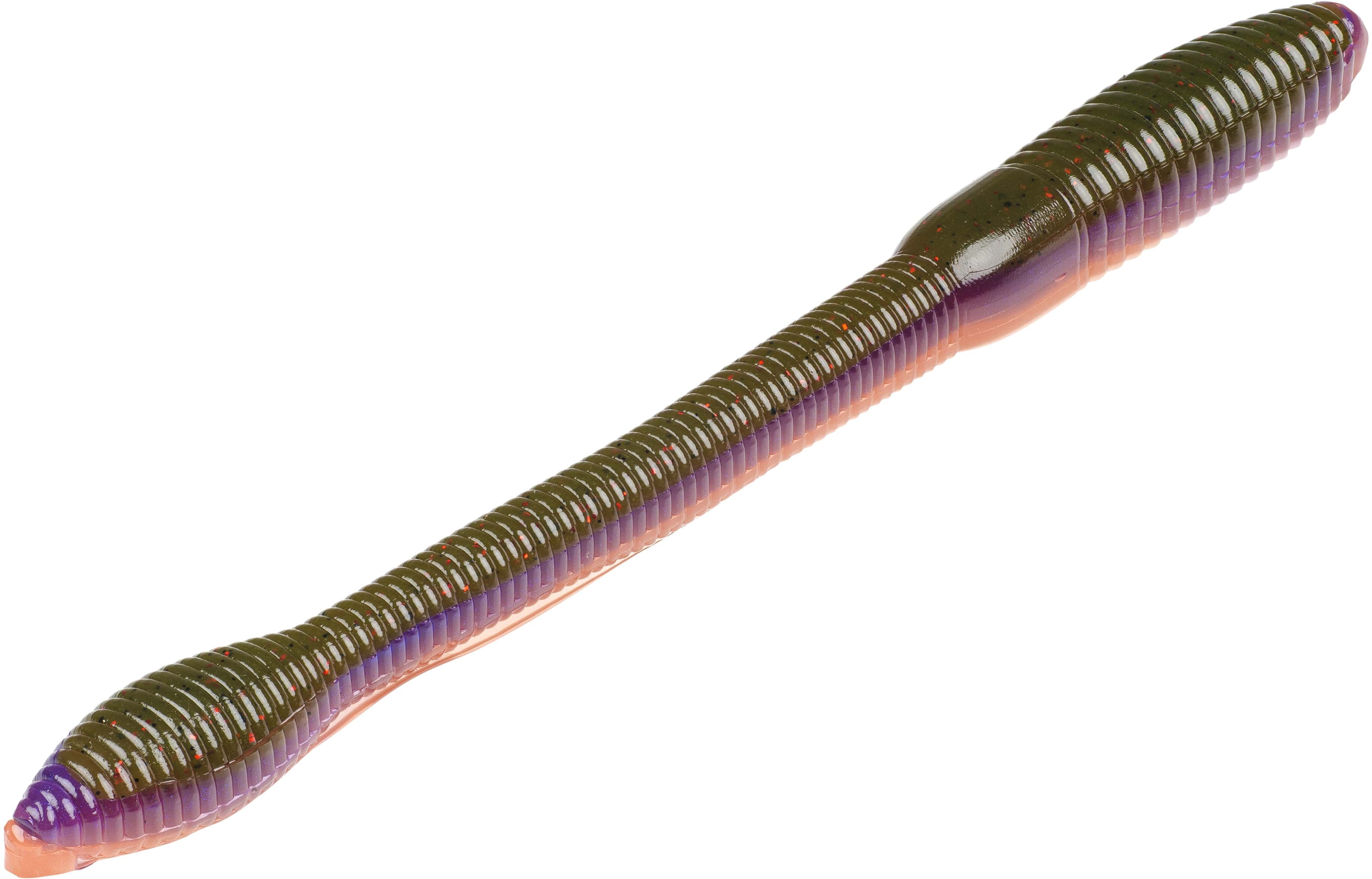 Strike King KVD Fat Baby Finesse 5 inch Soft Plastic Worm 8 pack