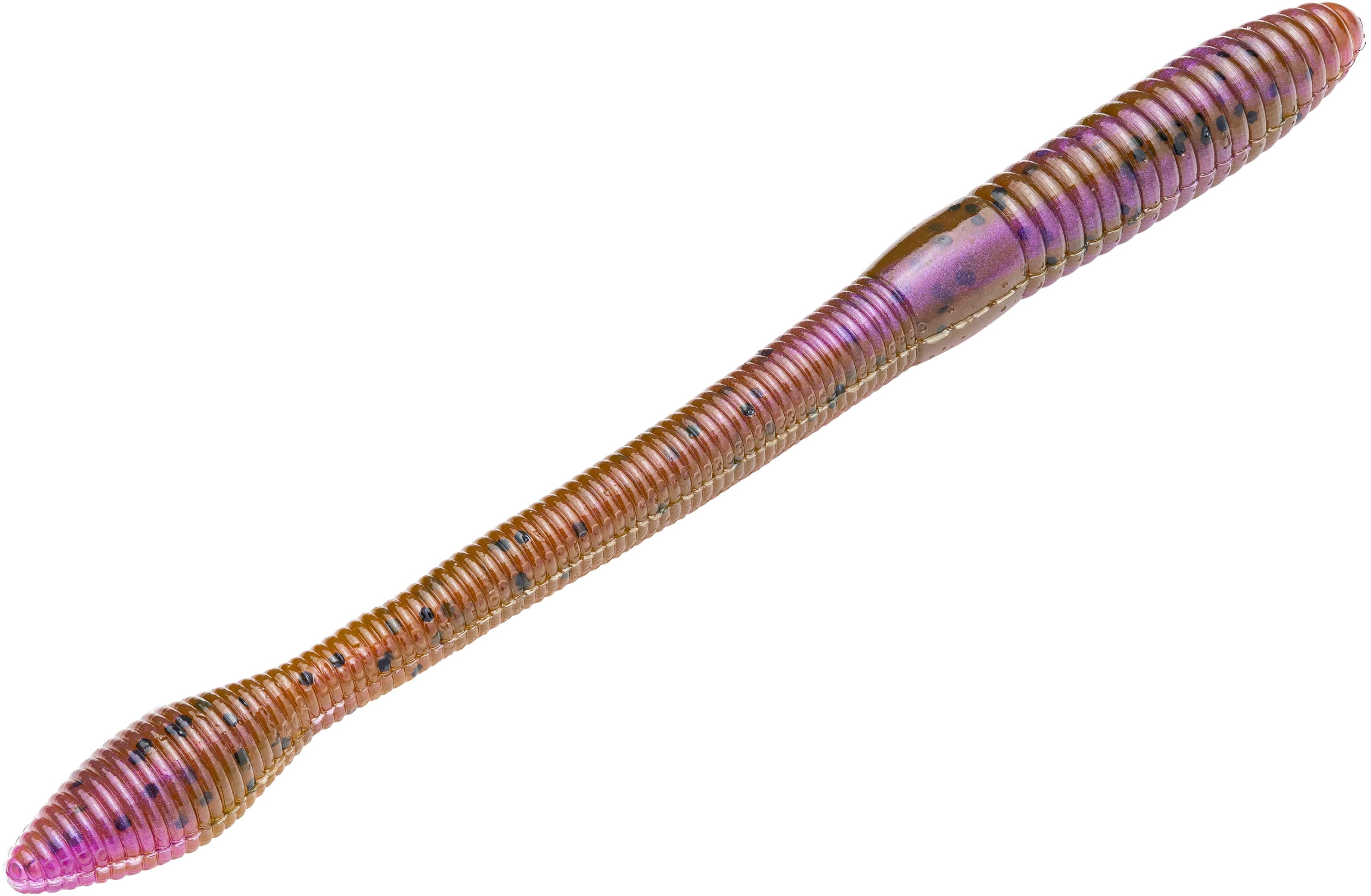 Strike King KVD Fat Baby Finesse 5 inch Soft Plastic Worm 8 pack