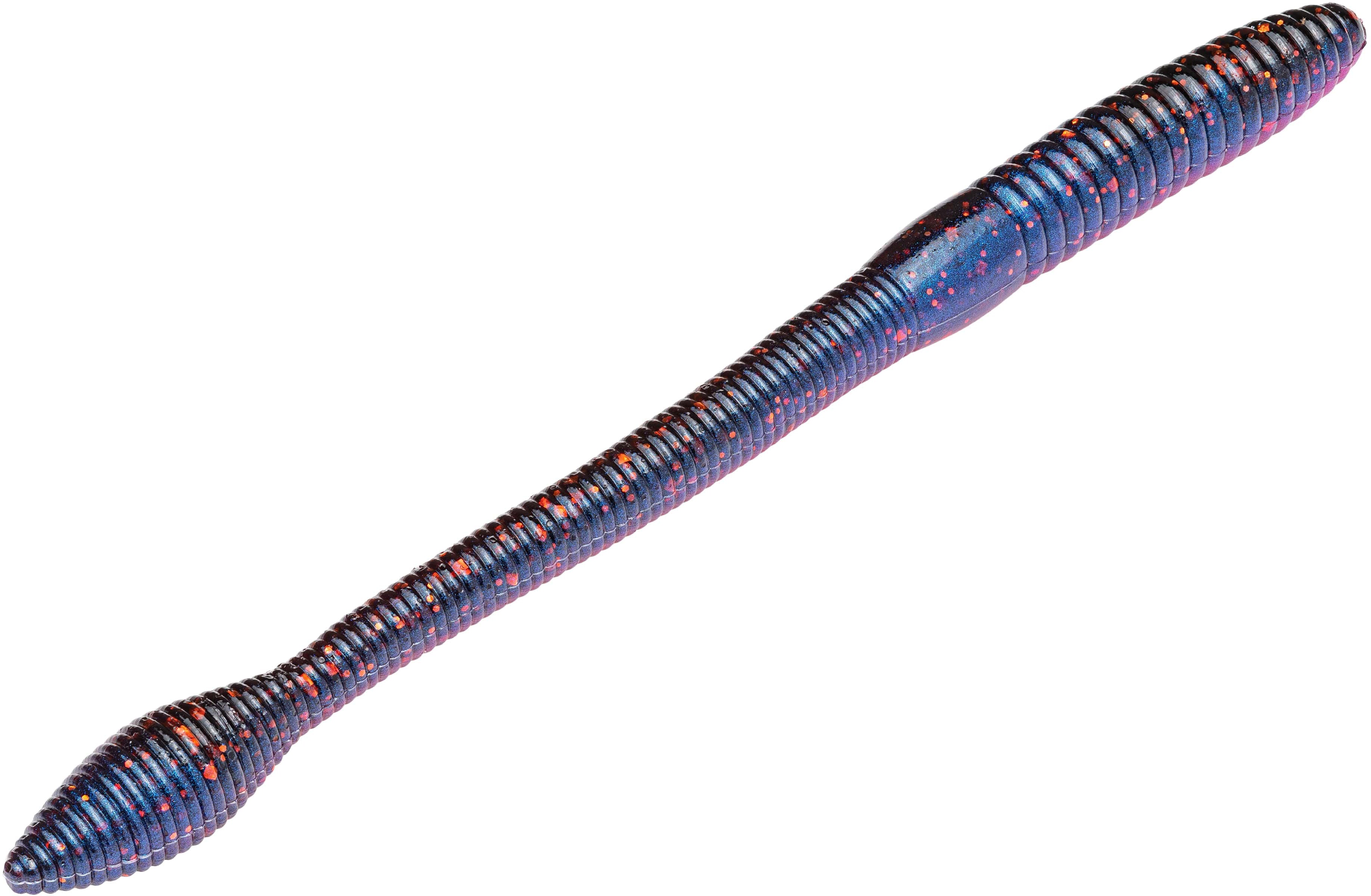 Strike King KVD Fat Baby Finesse 5 inch Soft Plastic Worm 8 pack