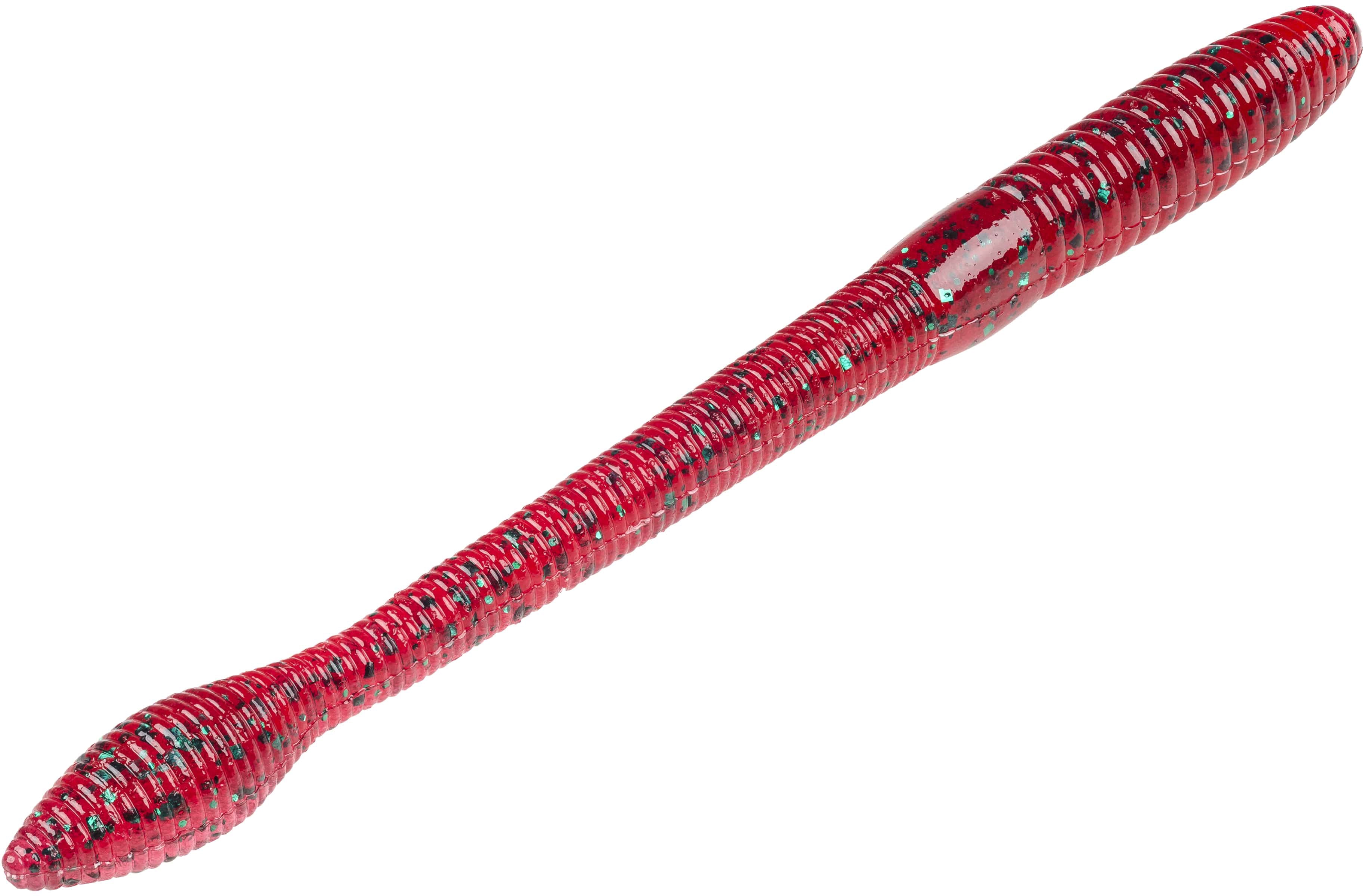 Strike King KVD Fat Baby Finesse 5 inch Soft Plastic Worm 8 pack