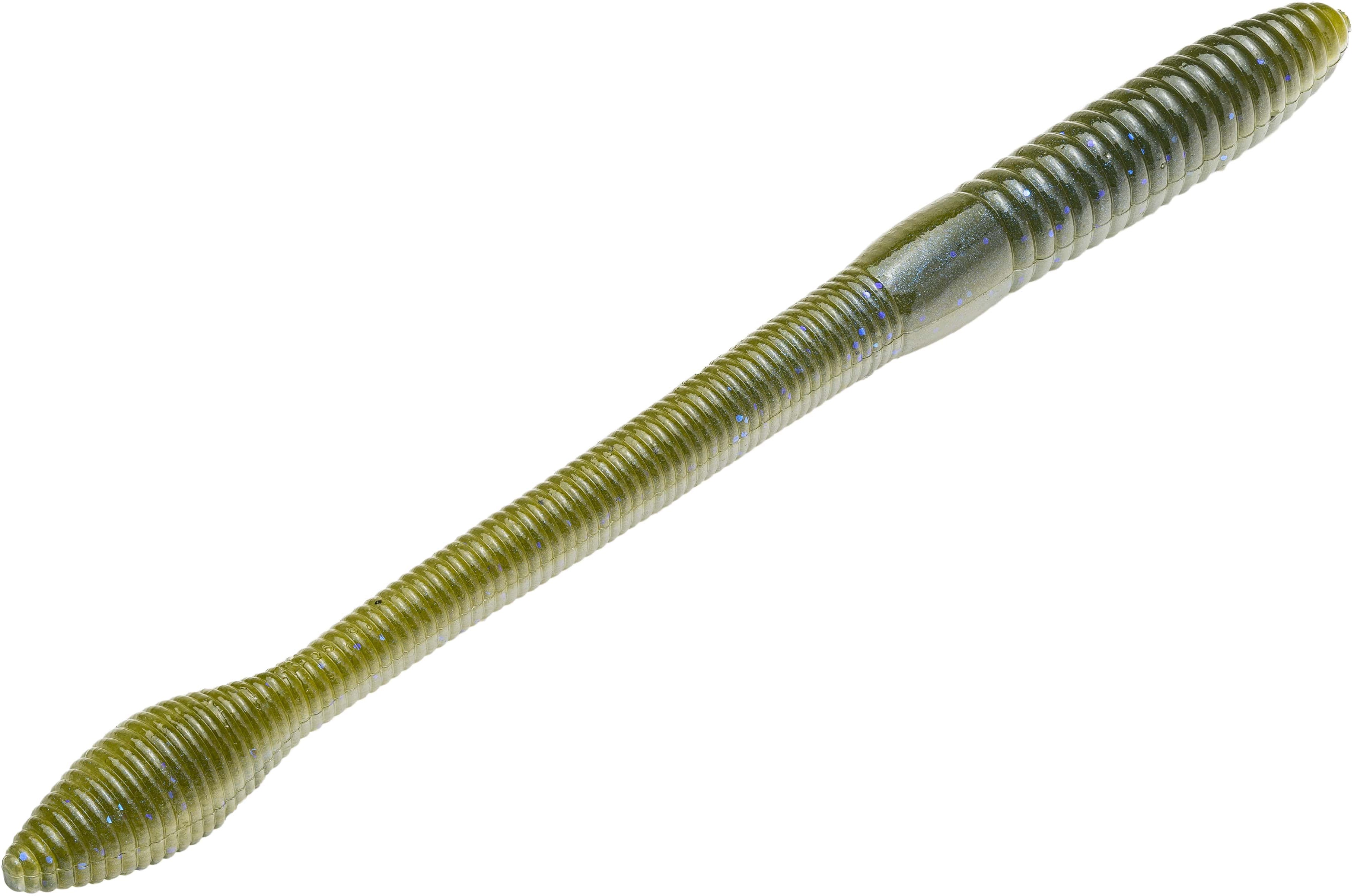 Strike King KVD Fat Baby Finesse 5 inch Soft Plastic Worm 8 pack