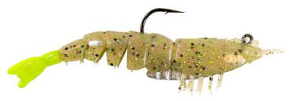 Z-Man EZ ShrimpZ 3 1/2 inch Rigged w/ Mustad Weighted Hook 2 pack