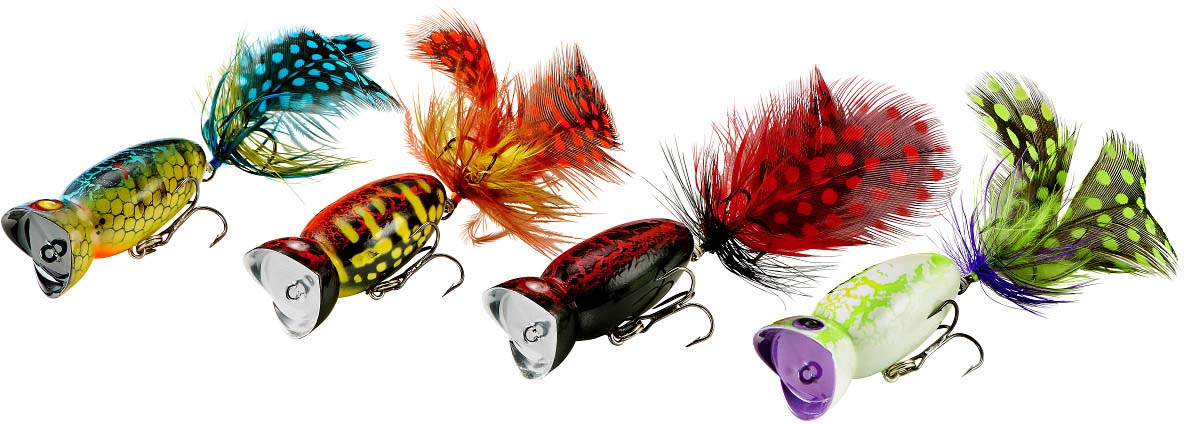 Arbogast Hula Popper 2.0 4-Piece Variety Pack
