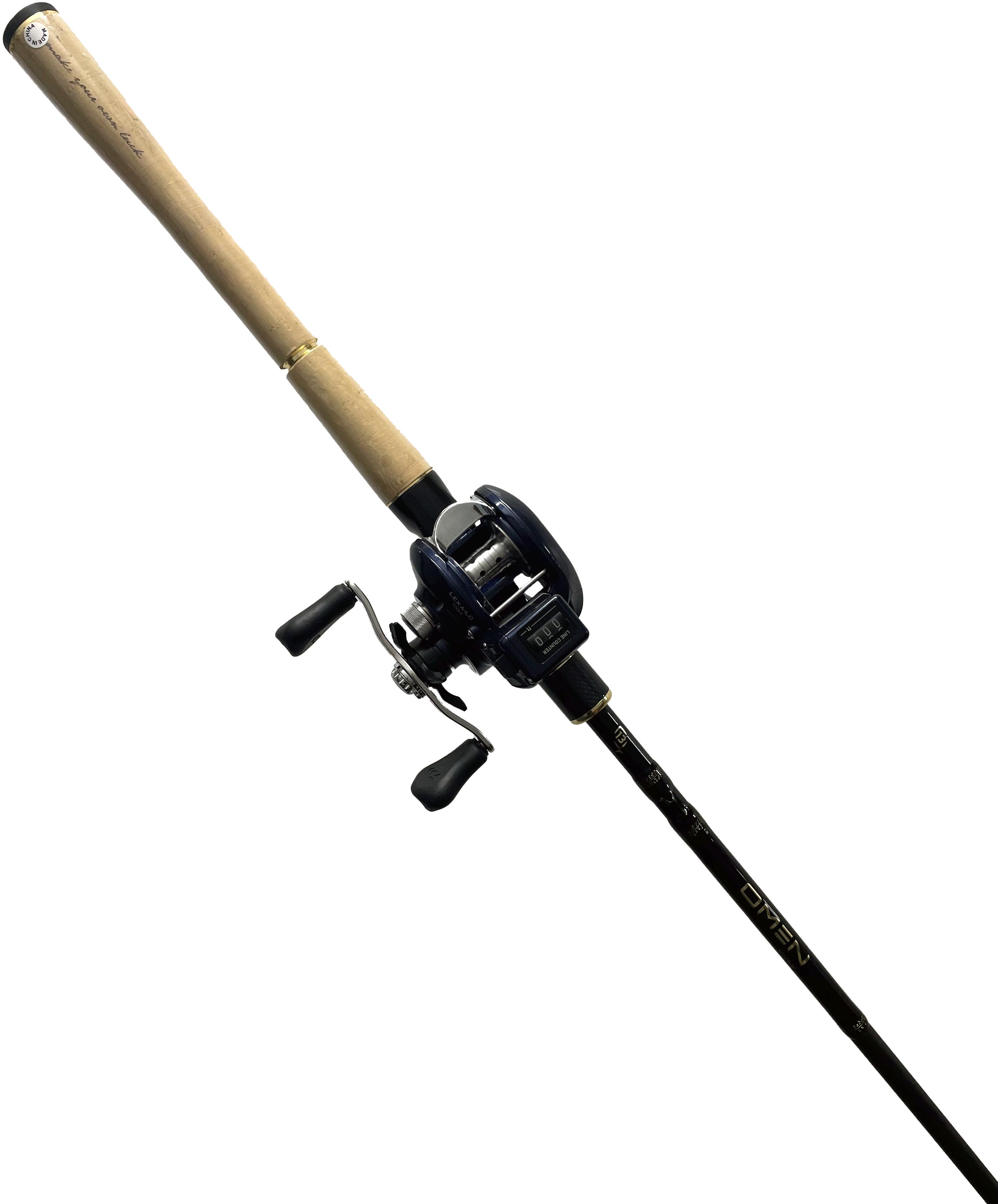 13 Fishing Omen Gold Walleye Line Counter Trolling Combo