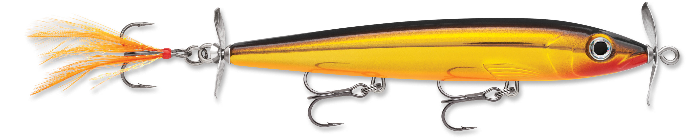 Rapala X-Rap Prop 11 Topwater Prop Bait Gold Olive
