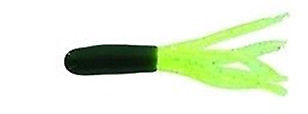 Jerry's Mini Skirt 1 1/2 inch Soft Plastic Tube 20 pack Black/Chartreuse MF