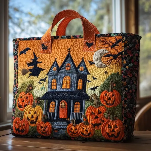 🎃Halloween Quilted Tote Bag